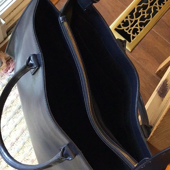 Iris & Ink Navy Blue Leather Purse - Picture 5 of 7